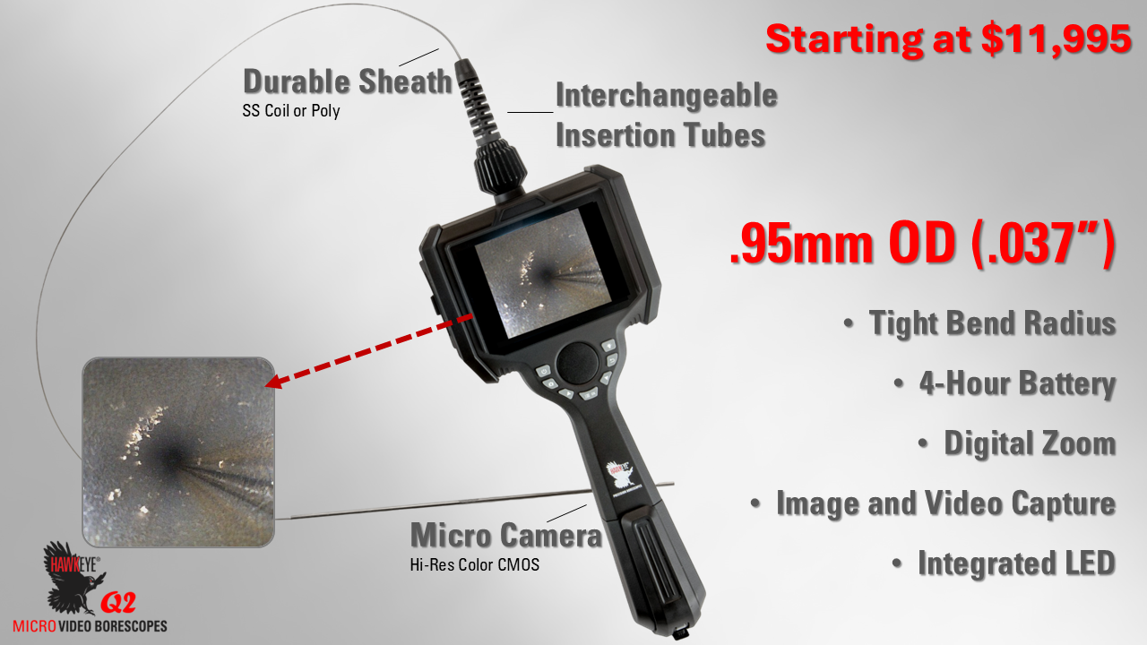 Link to Hawkeye® Q2 Micro Video Borescopes (.95 and 1.8mm)